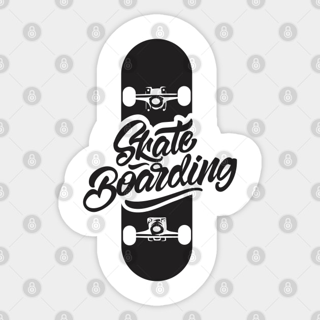 Best Skateboarder in the world Sticker by Eskitus Fashion